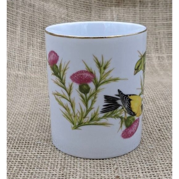 Goldfinch with Thistles Mug, Bone China Mug with Birds, John James Audubon. - Picture 6 of 8